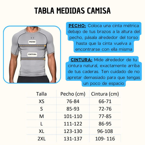 Camisilla de compresion masculina